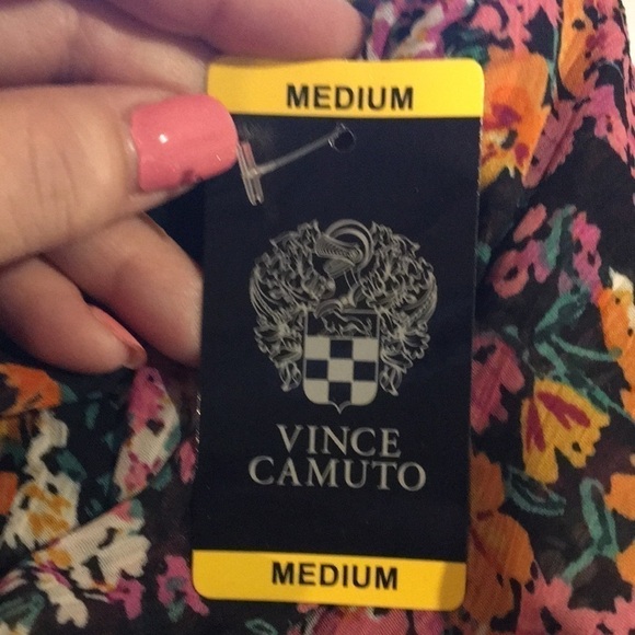 Vince Camuto Multi-Layer Chiffon floral print Boho Dress - NWT Sz Medium - Picture 6 of 8